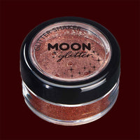 Copper bronze glitter makeup