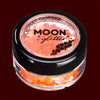 Orange iridescent chunky face and body glitter