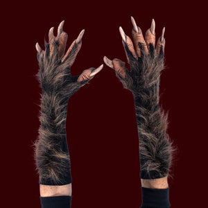 Werewolf or beast hands costume gloves 