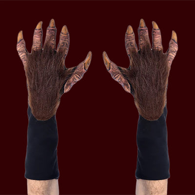 Brown costume beast gloves