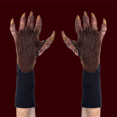 Brown costume beast gloves