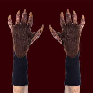 Brown costume beast gloves