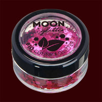 pink biodegradable chunky cosmetic glitter