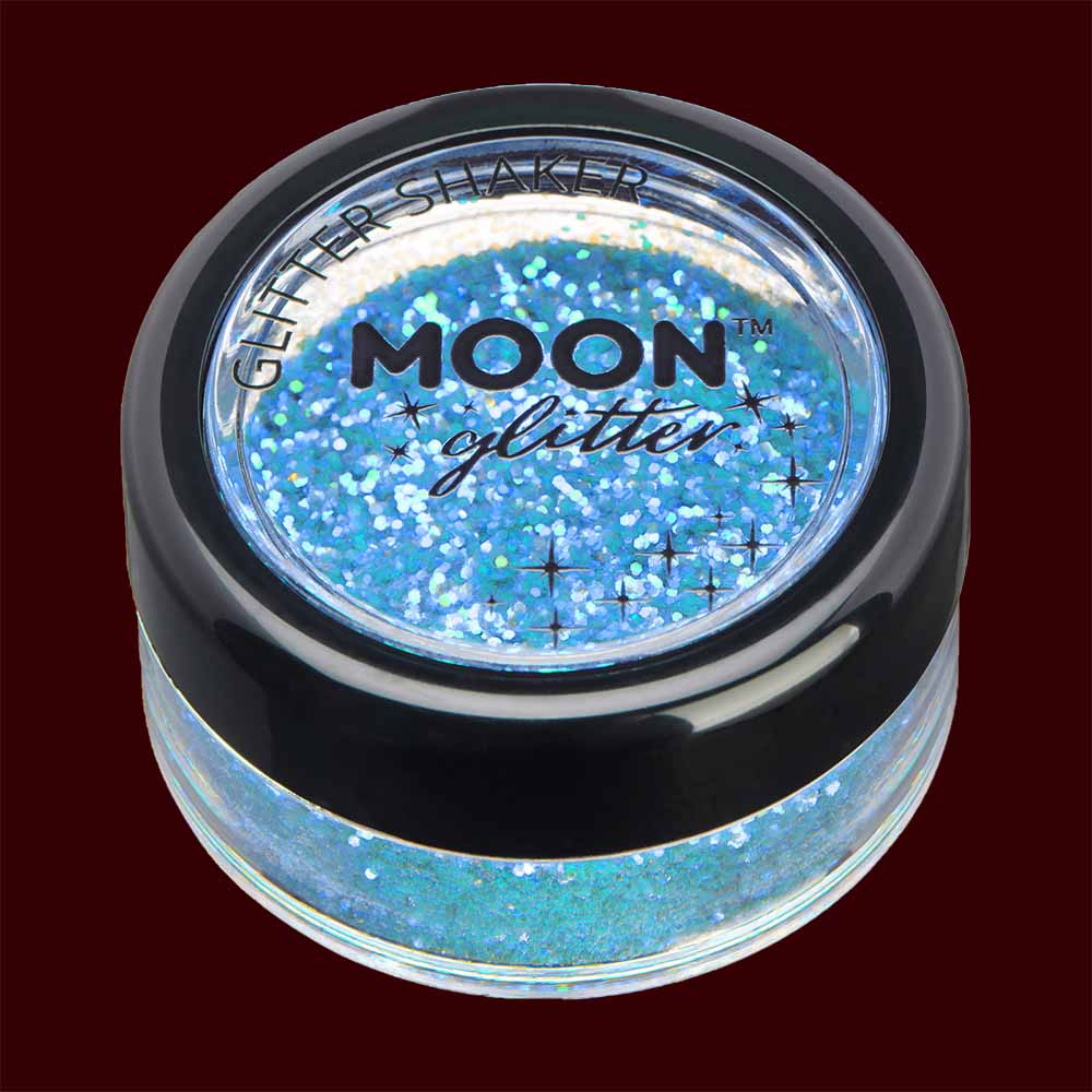 Blue iridescent fine face and body glitter