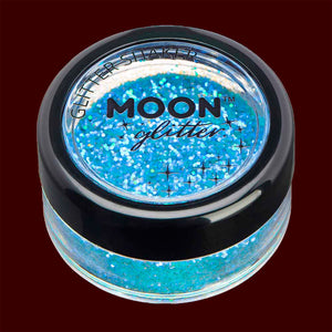 Blue iridescent fine face and body glitter