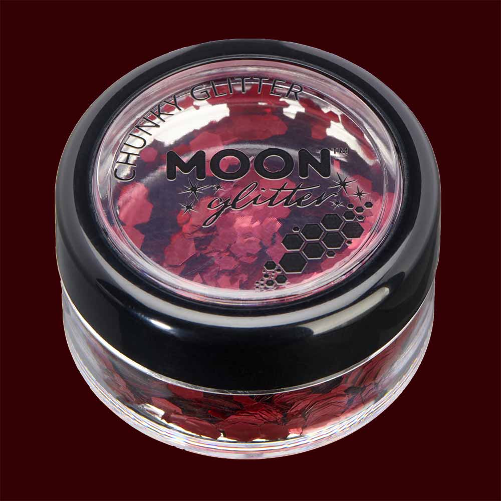 Moon Glitter Classic Chunky Copper Clamshell 3g Costume Make Up