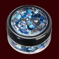 Frozen mixed color chunky cosmetic glitter