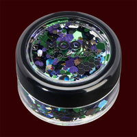 Galaxy mixed color chunky cosmetic glitter