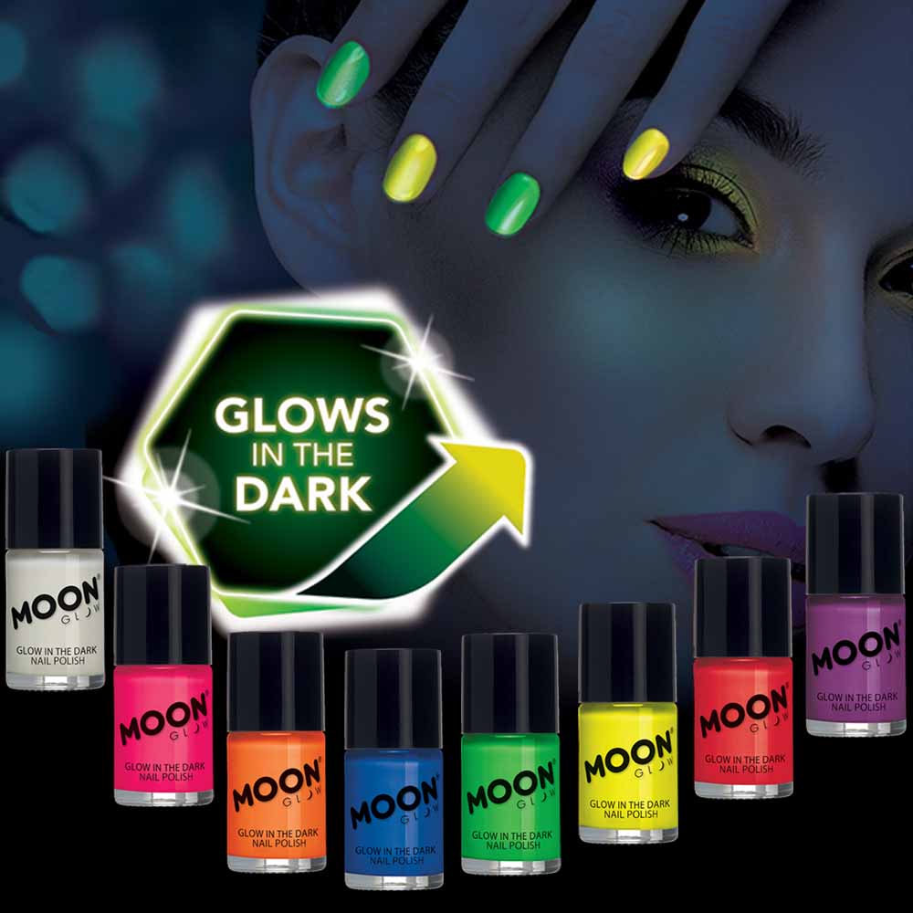 Moon Glow In The Dark Nail Polish M42108 Costume Make Up