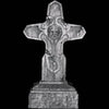 lion cross tombstone graveyard prop halloween