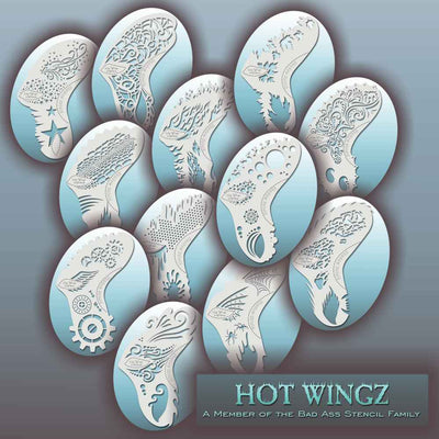 Hot Wingz makeup stencils