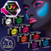 Neon UV black light face powder blush