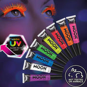 Neon UV black light mascara