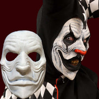 Jester creepy clown appliance mask
