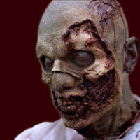 professional grade foam latex zombie mask with makeup