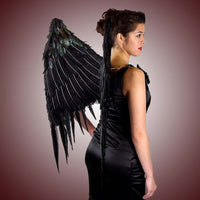 Maleficent inspired Black Feather Wings (large)