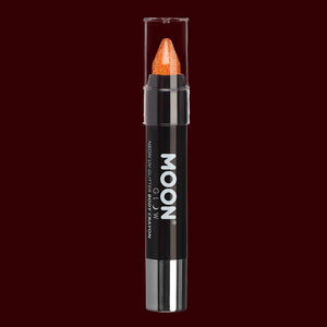 Orange Neon UV glitter body crayon