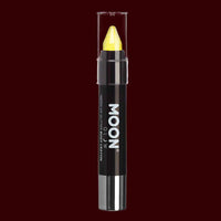 Yellow Neon UV glitter body crayon
