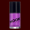 Violet Neon UV glitter nail polish