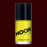 Yellow neon UV black light nail polish