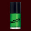 Green neon UV black light nail polish