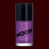 Violet neon UV black light nail polish
