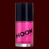 Magenta Neon UV glitter nail polish