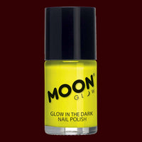 Yellow glow in the dark nail polish