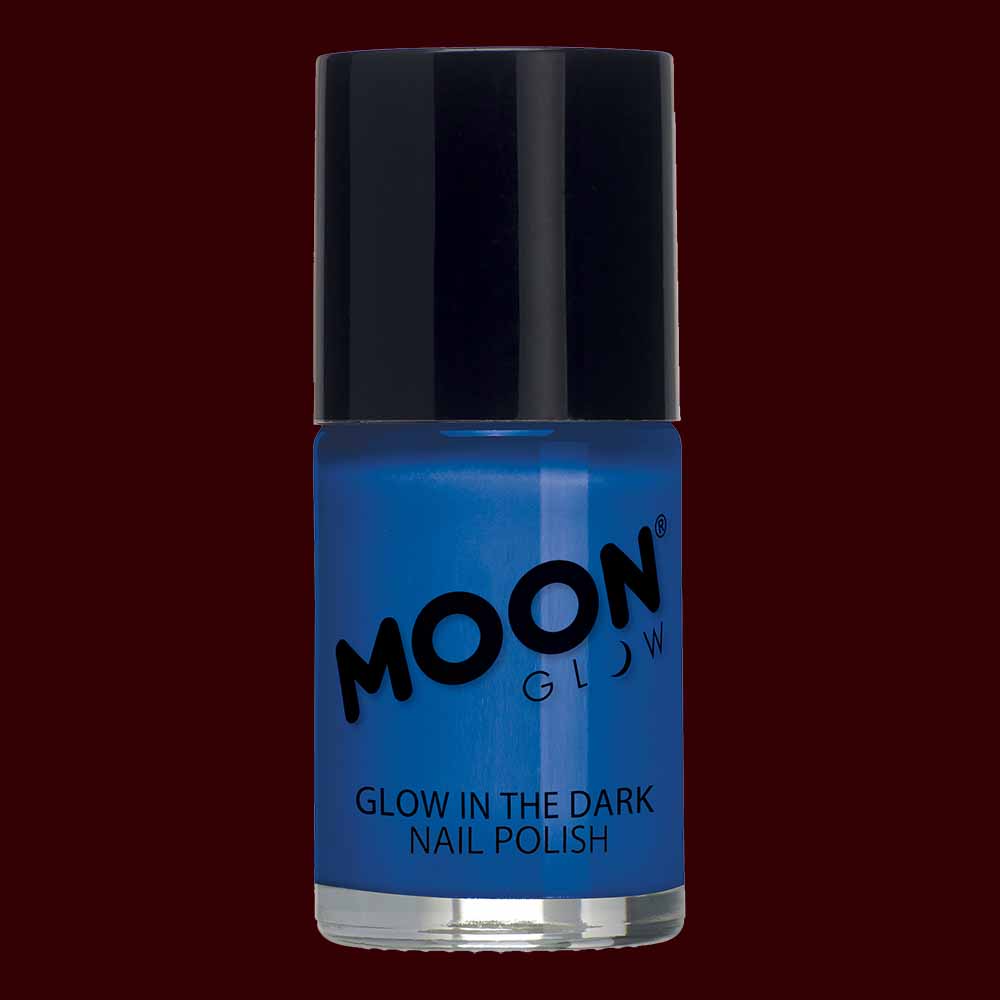 Blue glow in the dark nail polish