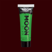 Green neon UV black light liquid makeup