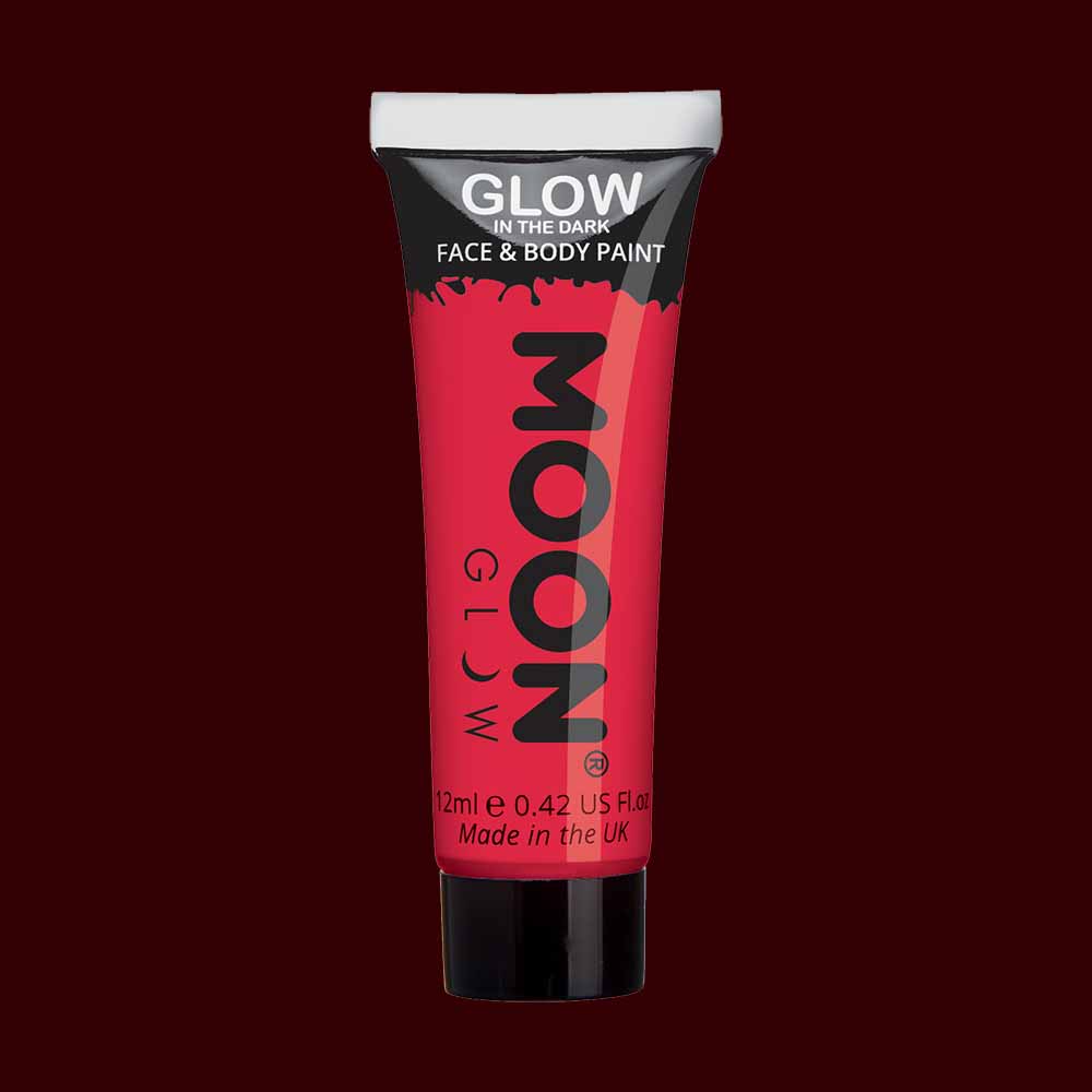 Moon Glow In The Drak Face Paint Orange Costume Make Up Moon Glow In The Drak Face Paint Orange Costume Make Up