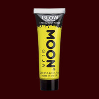 Yellow glow in the dark face and body makeup