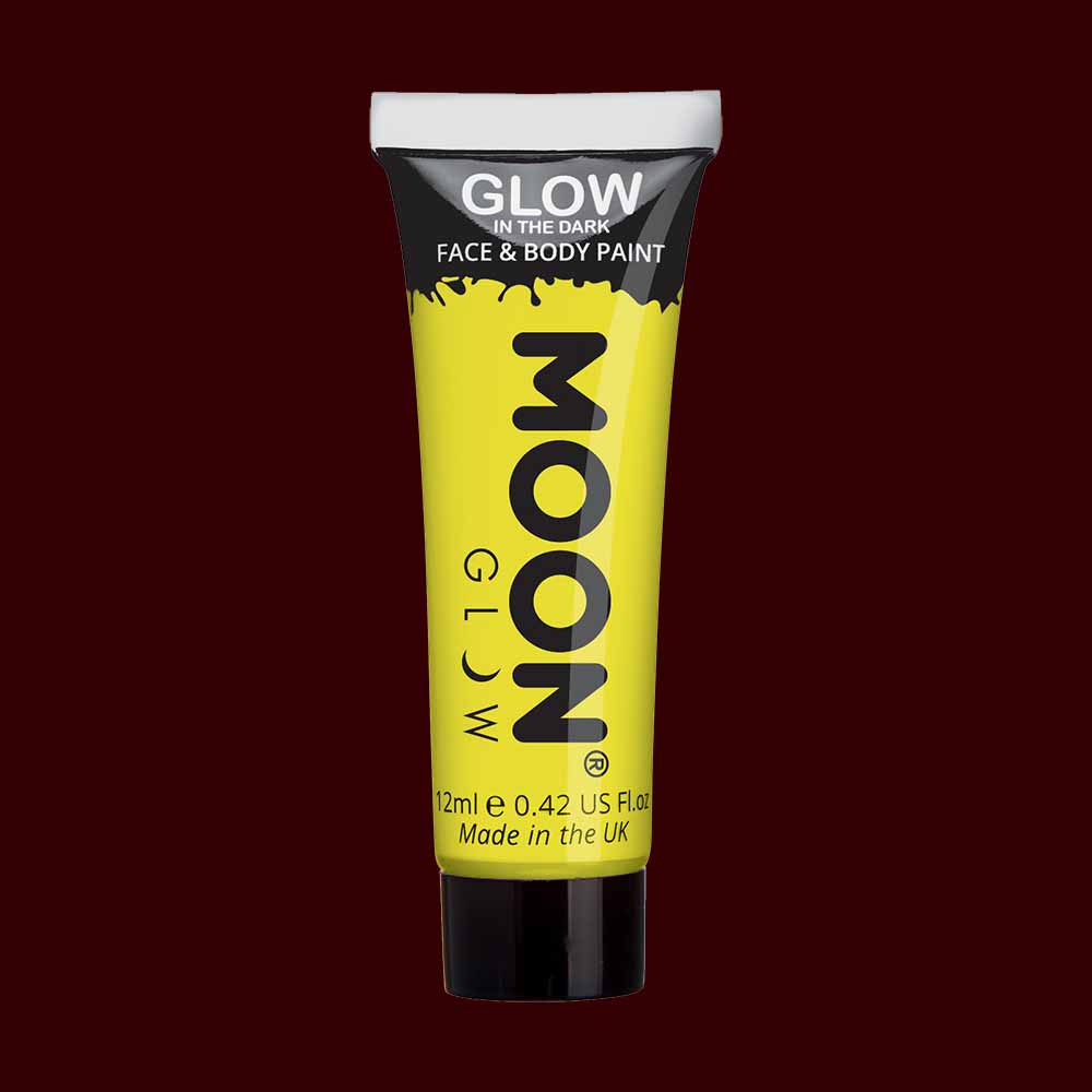 Moon Glow In The Drak Face Paint Orange Costume Make Up Moon Glow In The Drak Face Paint Orange Costume Make Up