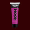 Violet glow in the dark face and body makeup