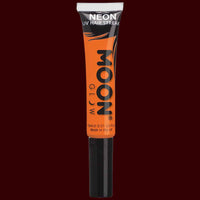 Orange neon black light hair streak makeup