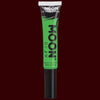 Green neon black light hair streak makeup
