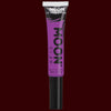 Violet neon black light hair streak makeup