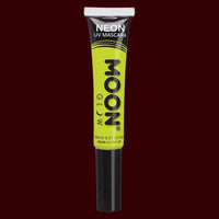 Yellow neon UV black light mascara