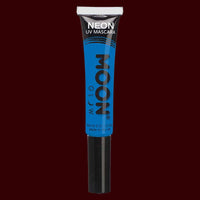 Blue neon UV black light mascara