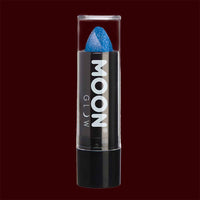 Blue Neon UV glitter lipstick
