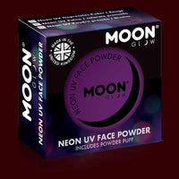 Violet  neon UV black light face powder blush