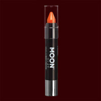 Orange neon UV body makeup crayons