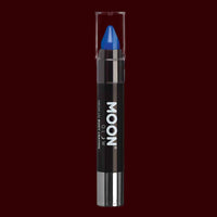 Blue neon UV body makeup crayons