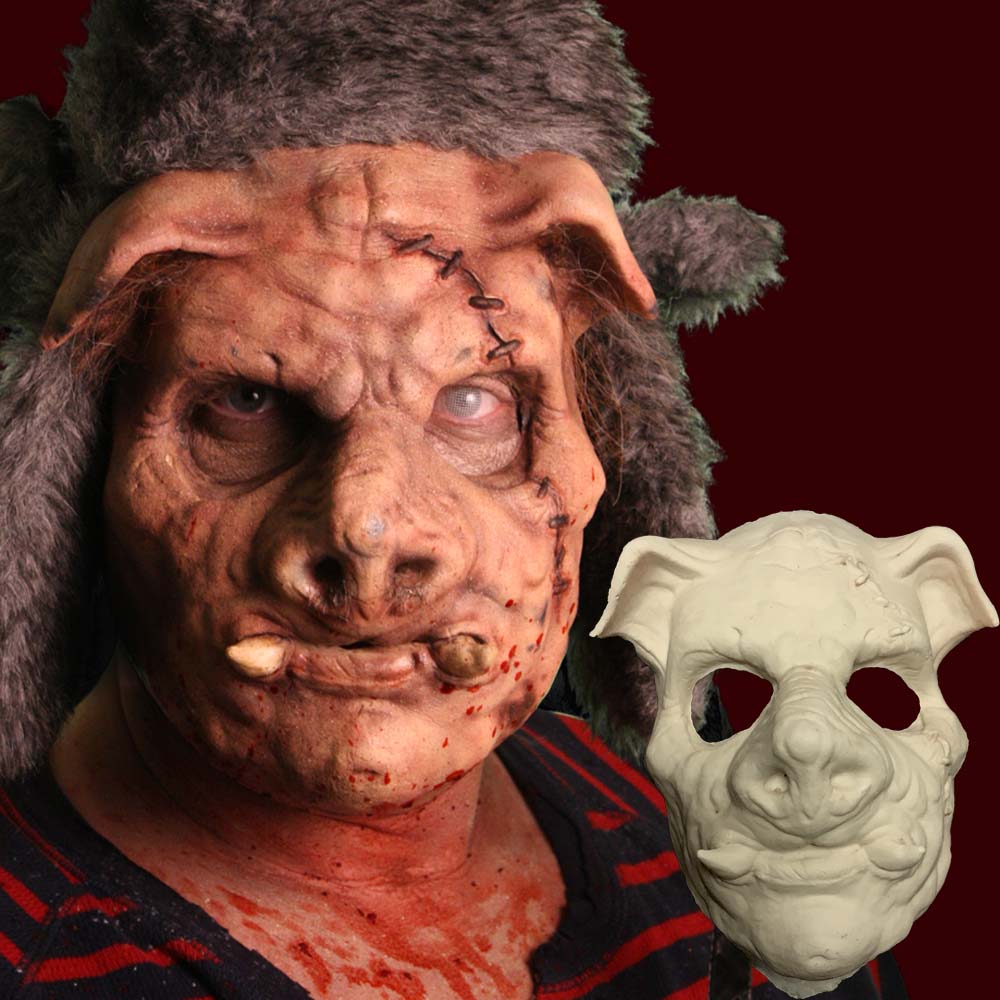 Pig man prosthetic mask