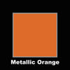 Water activated metallic orange makeup
