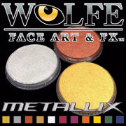 Water activated metallic makeup by Wolfe FX