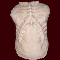 foam chest fx piece with raised ribs