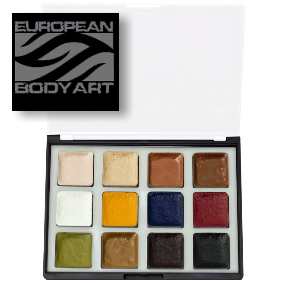 European Body Art alcohol activated master makeup palette