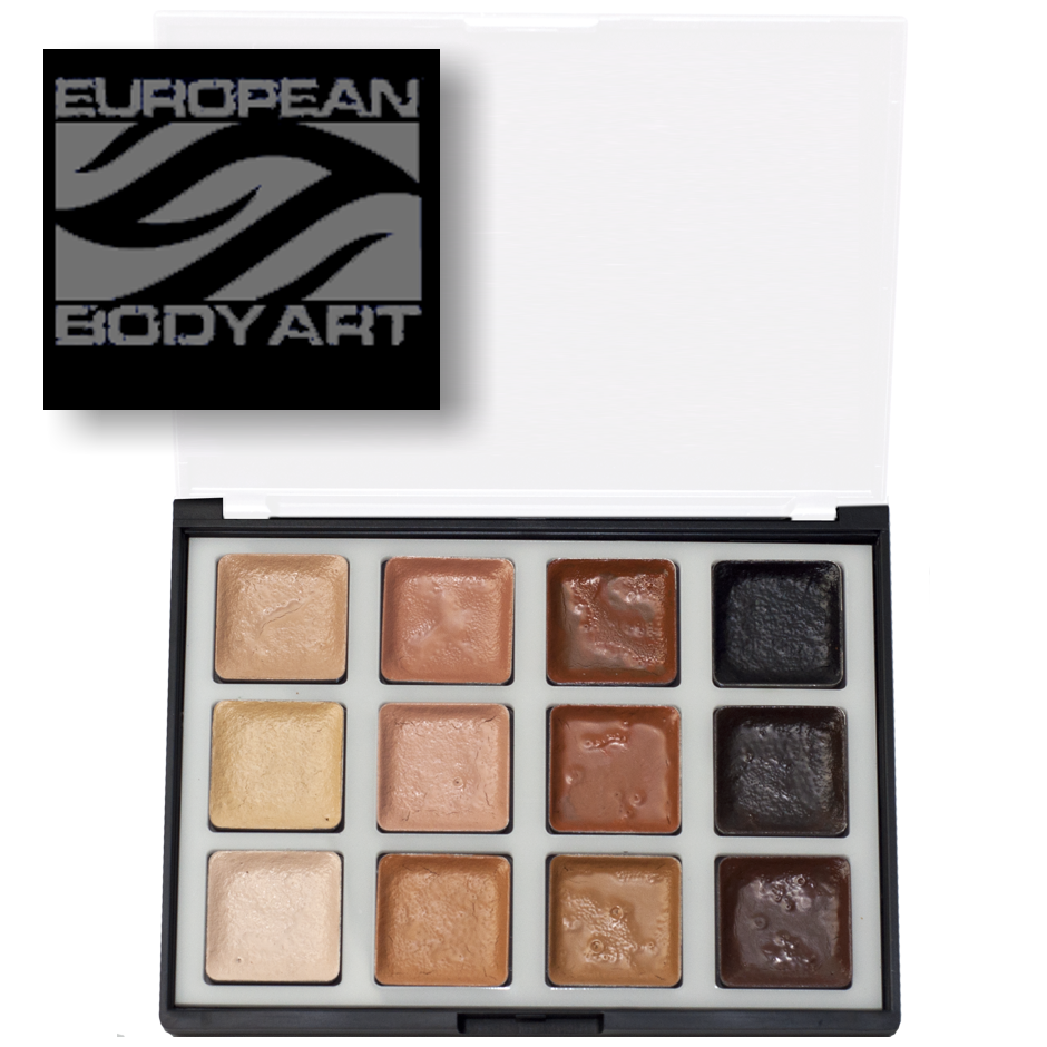 Encore alcohol activated skin tone makeup palette by European Body Art