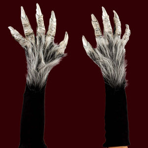 Monster costume gloves silver